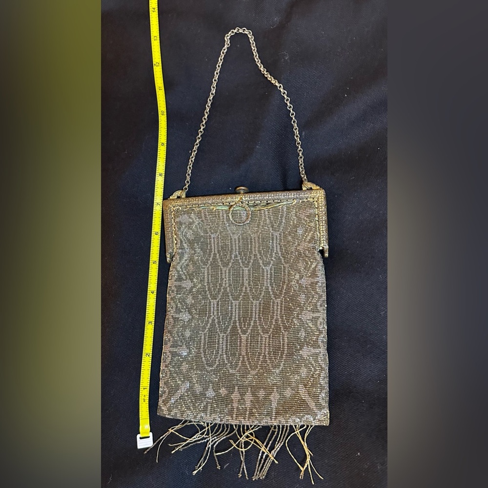 Elegant Gold Mesh Evening Bag